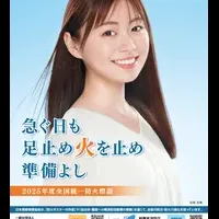 田畑志真が防火ポスターに