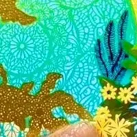 夏の切り絵御朱印