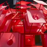 光のアートインスタレーション