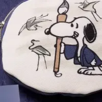 PEANUTSと北斎のコラボ