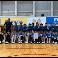 女子バレー部優勝