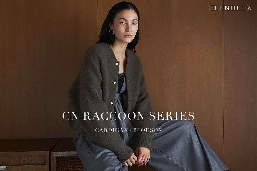 ジャケット・アウター ELENDEEK CN RACCOON CARDIGAN ELENDEEK BASIC CN RACCOON MIX CARDIGAN[RW47-412600201