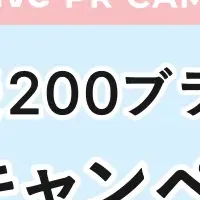 PR支援200ブランド突破