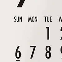 透明カレンダー登場