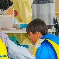 親子で魚さばき