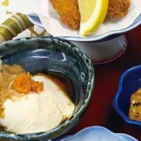 牡蠣の籠盛り膳