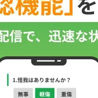 「ヨリソル」の安否確認機能