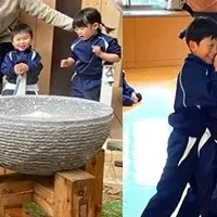 もちつきと相撲