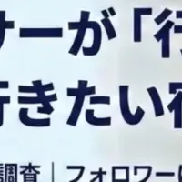 インフルエンサーの宿泊調査