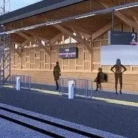 紀州材で駅リニューアル