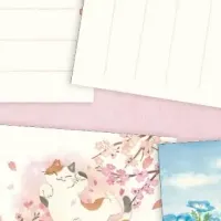 春の便り、絵入りはがき