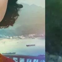 遠い山なみの光