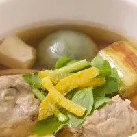 女川産のつみれスープ