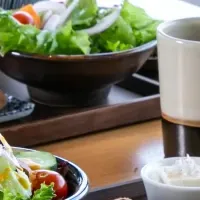 絶景和朝食ビュッフェ