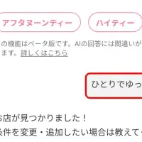 会話で探すレストラン
