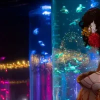 金魚アートが銀座で