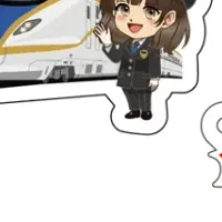 福井駅のアクリルキーホルダー