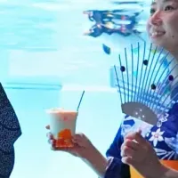夏の夜水族館