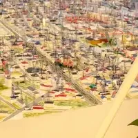 震災の記憶を伝える模型