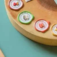 世界の料理がシールに
